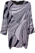 Genista Navy Original Print Tunic
