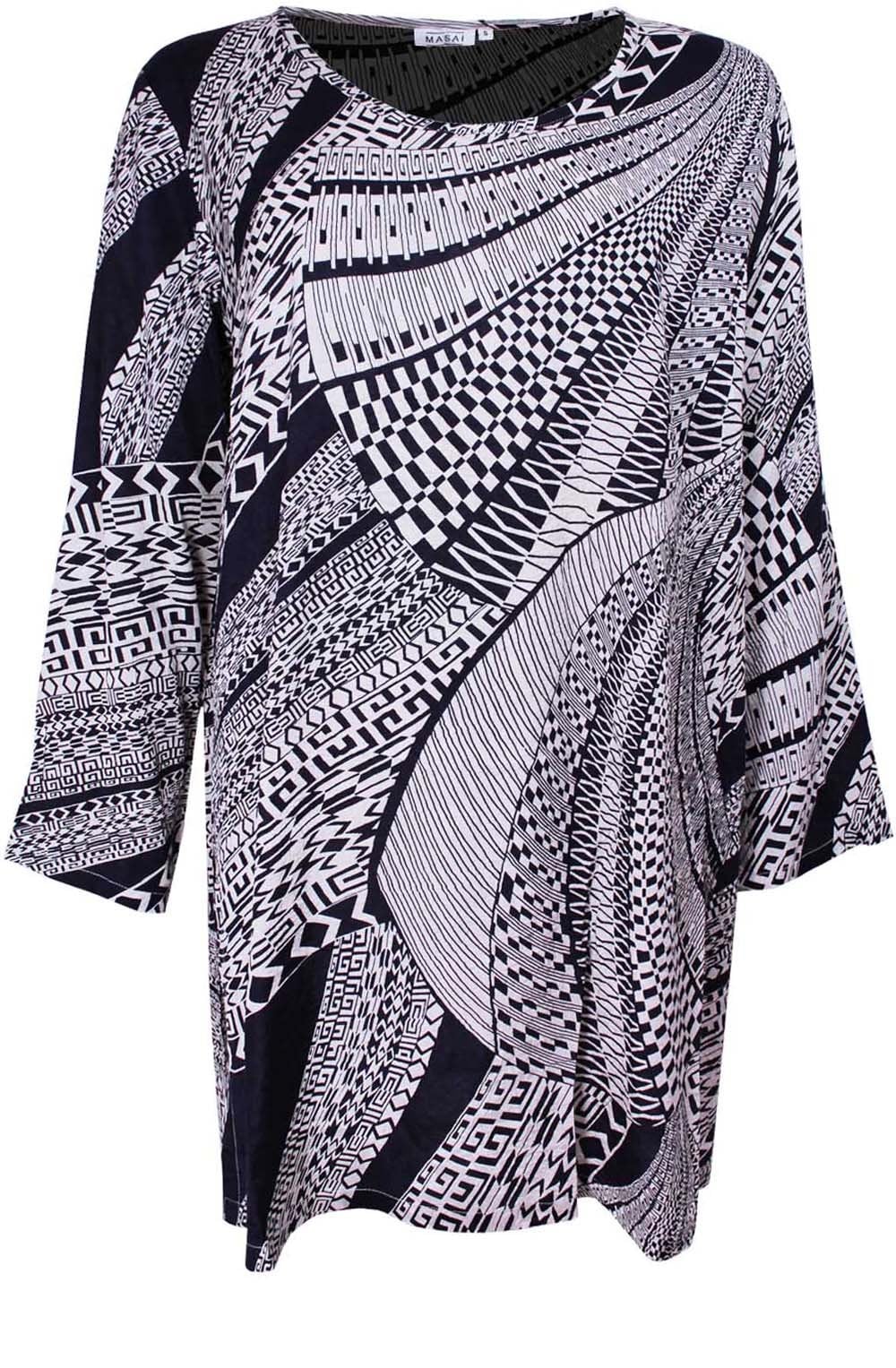 Genista Navy Original Print Tunic
