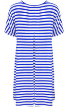 Gertie Greek Blue Striped Tunic