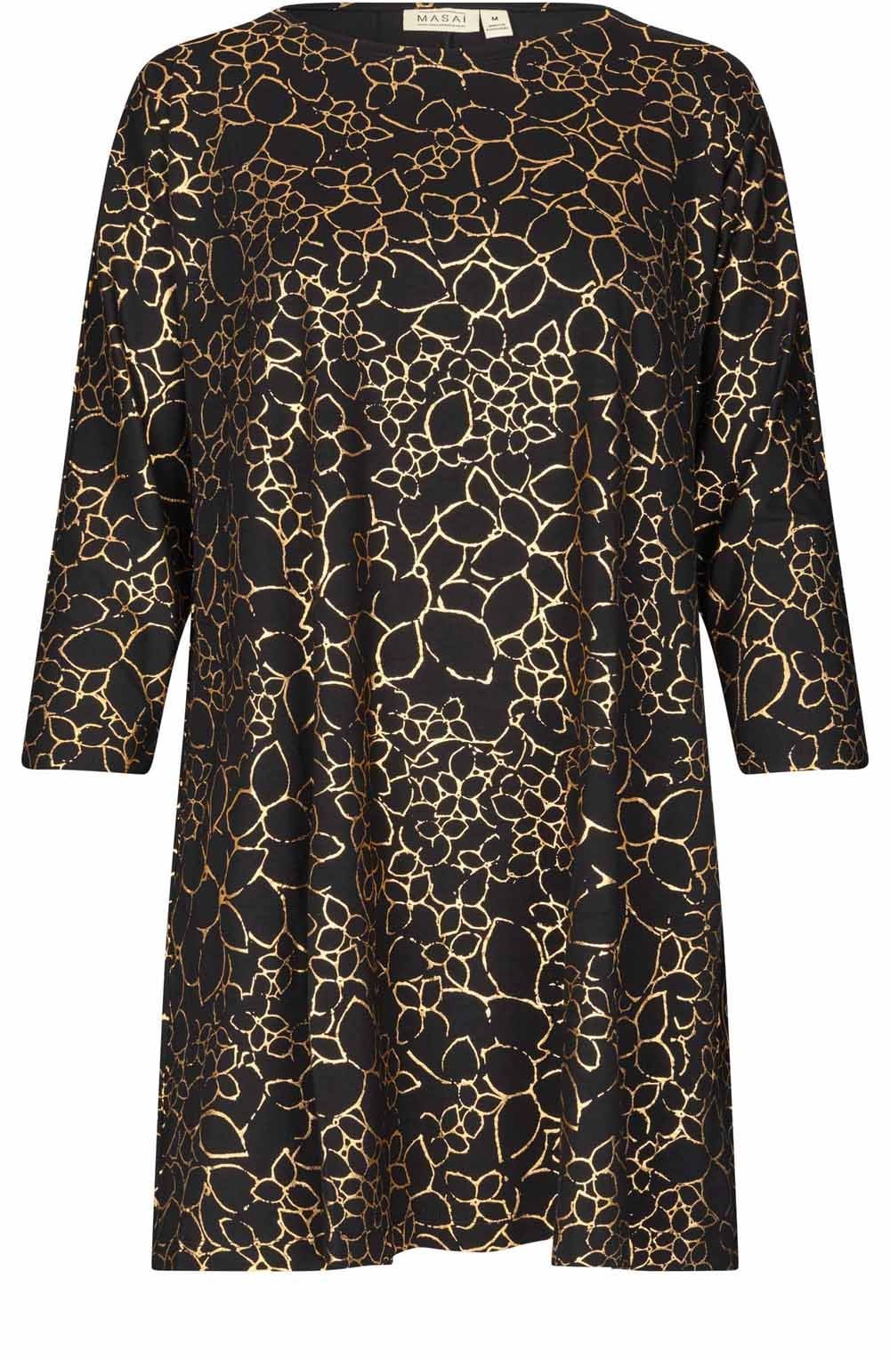 Gertine Gold Foil Jersey Tunic