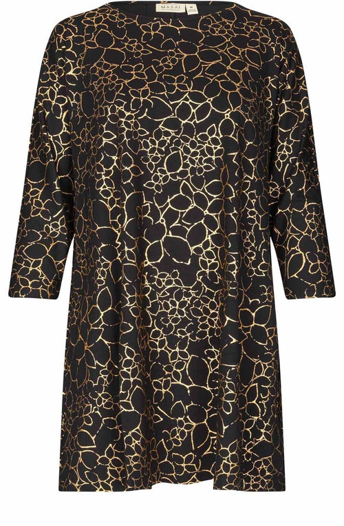 Gertine Gold Foil Jersey Tunic
