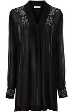 Ginny Black Floral Detailed Tunic