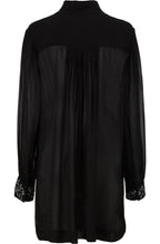 Ginny Black Floral Detailed Tunic