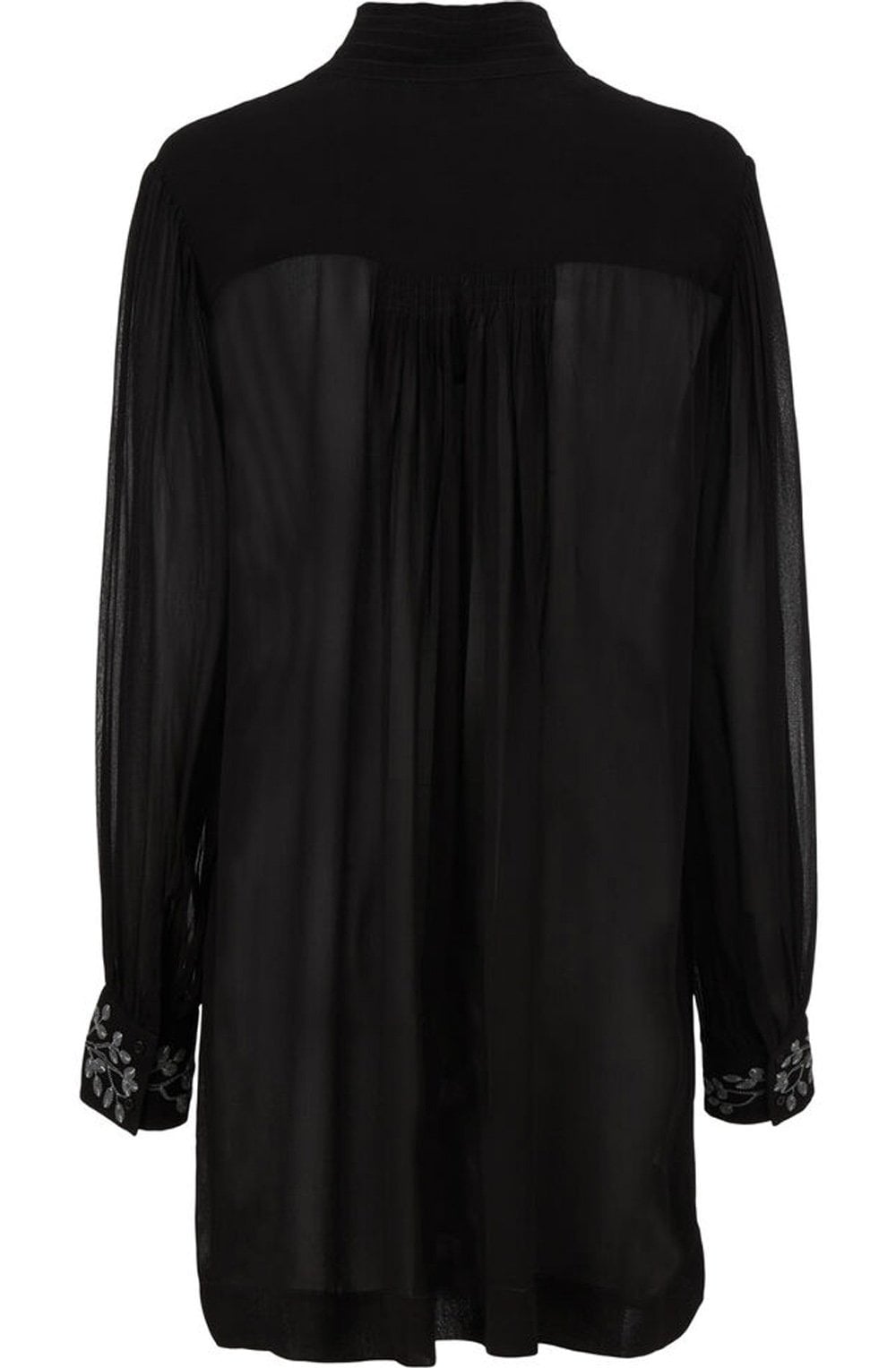 Ginny Black Floral Detailed Tunic