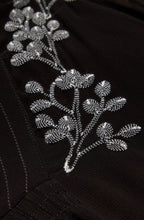 Ginny Black Floral Detailed Tunic