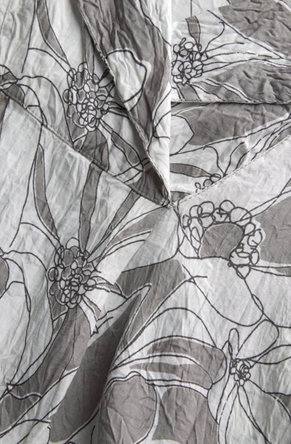Gituja Grey & White Floral Tunic