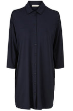 Gitzi Navy Button up Tunic