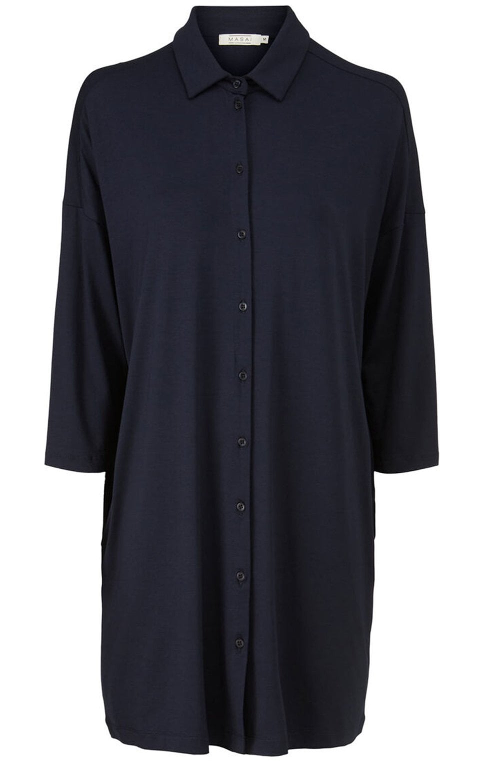 Gitzi Navy Button up Tunic