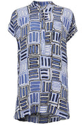 Gizina Abstract Square Print Tunic