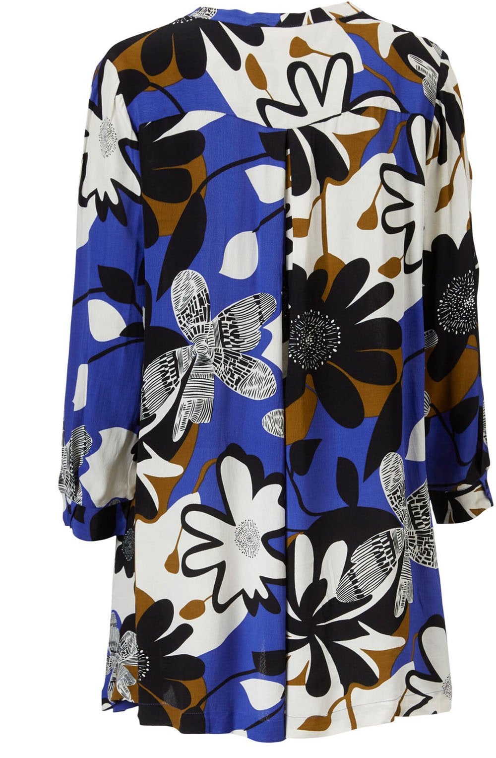 Glenva Blue Bold Floral Tunic