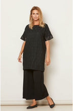 Glotus Black Zig Zag Tunic