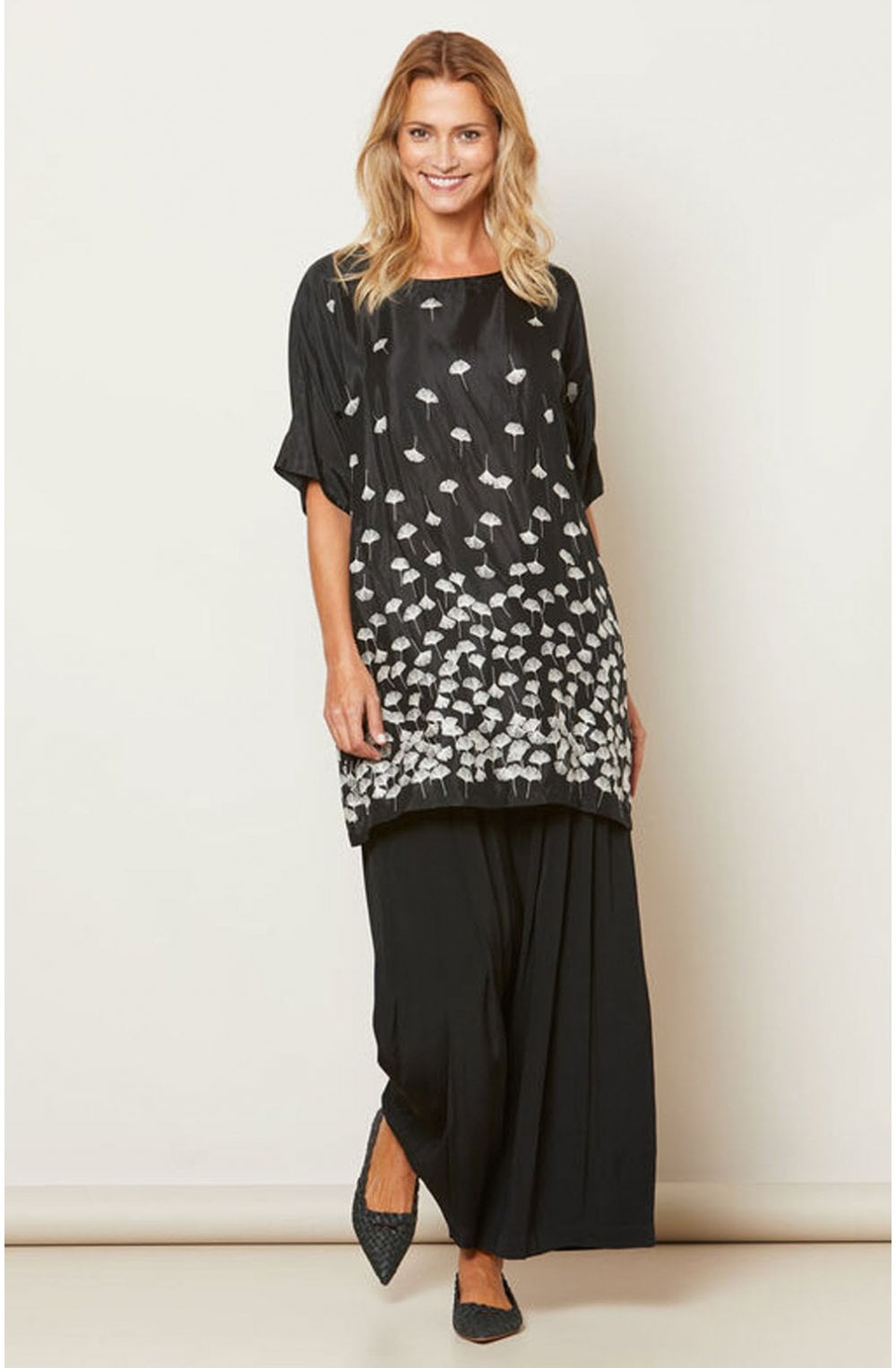 Glotus Leaf Print Tunic