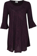 Glow Leaf Print Tunic