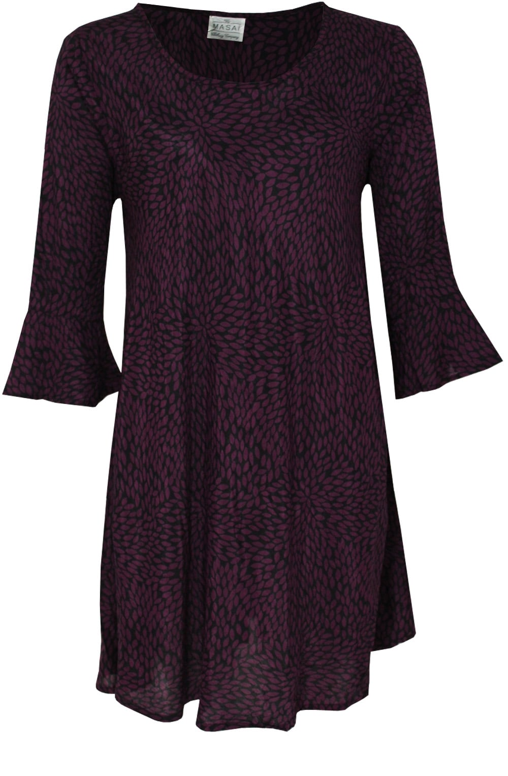 Glow Leaf Print Tunic