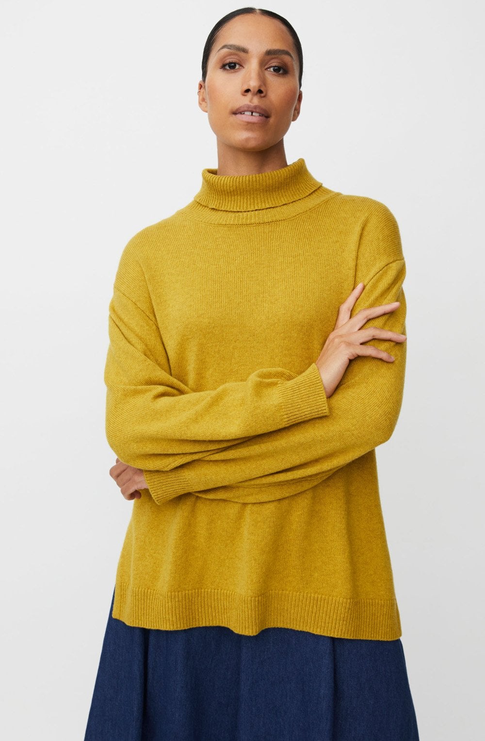 Golden Green Faricka High Neck Jumper
