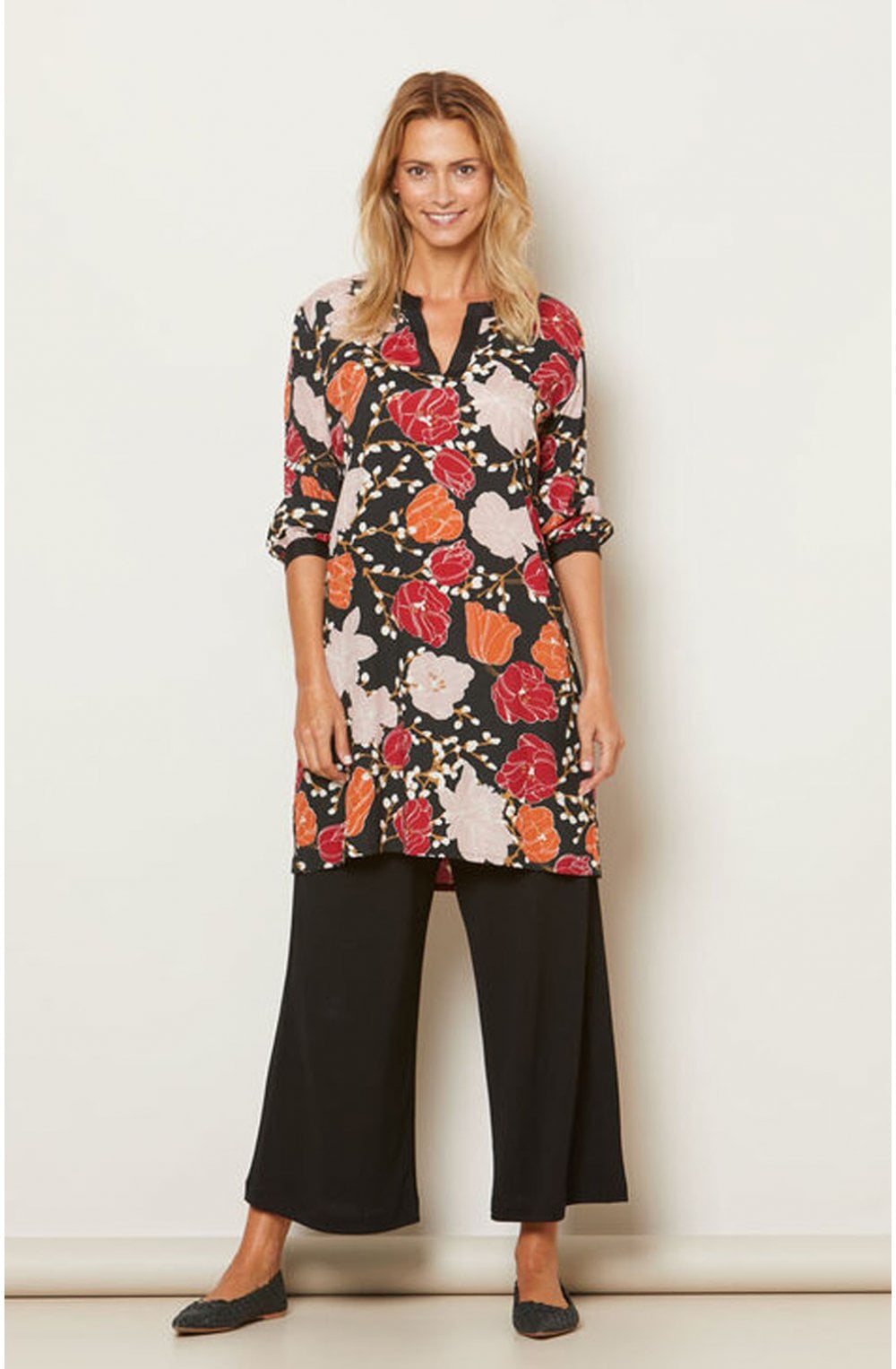 Goldie Bold Floral Print tunic