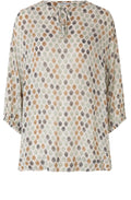 Goldie Desert Sage Patterned Top