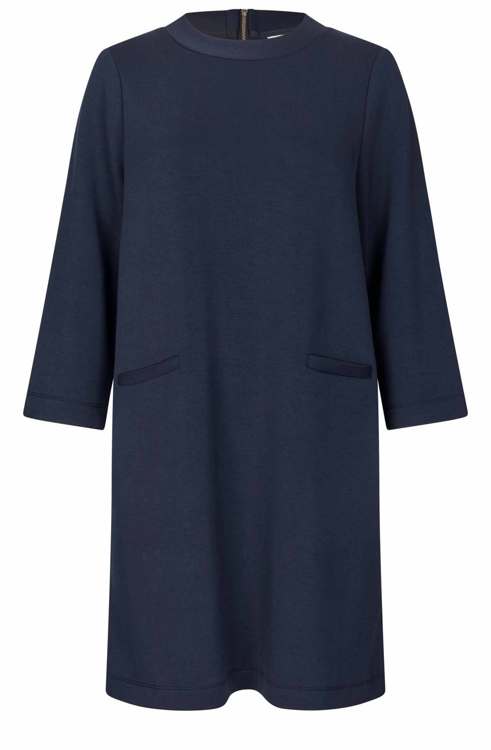 Goldine Navy Weighted Jersey Tunic Dress
