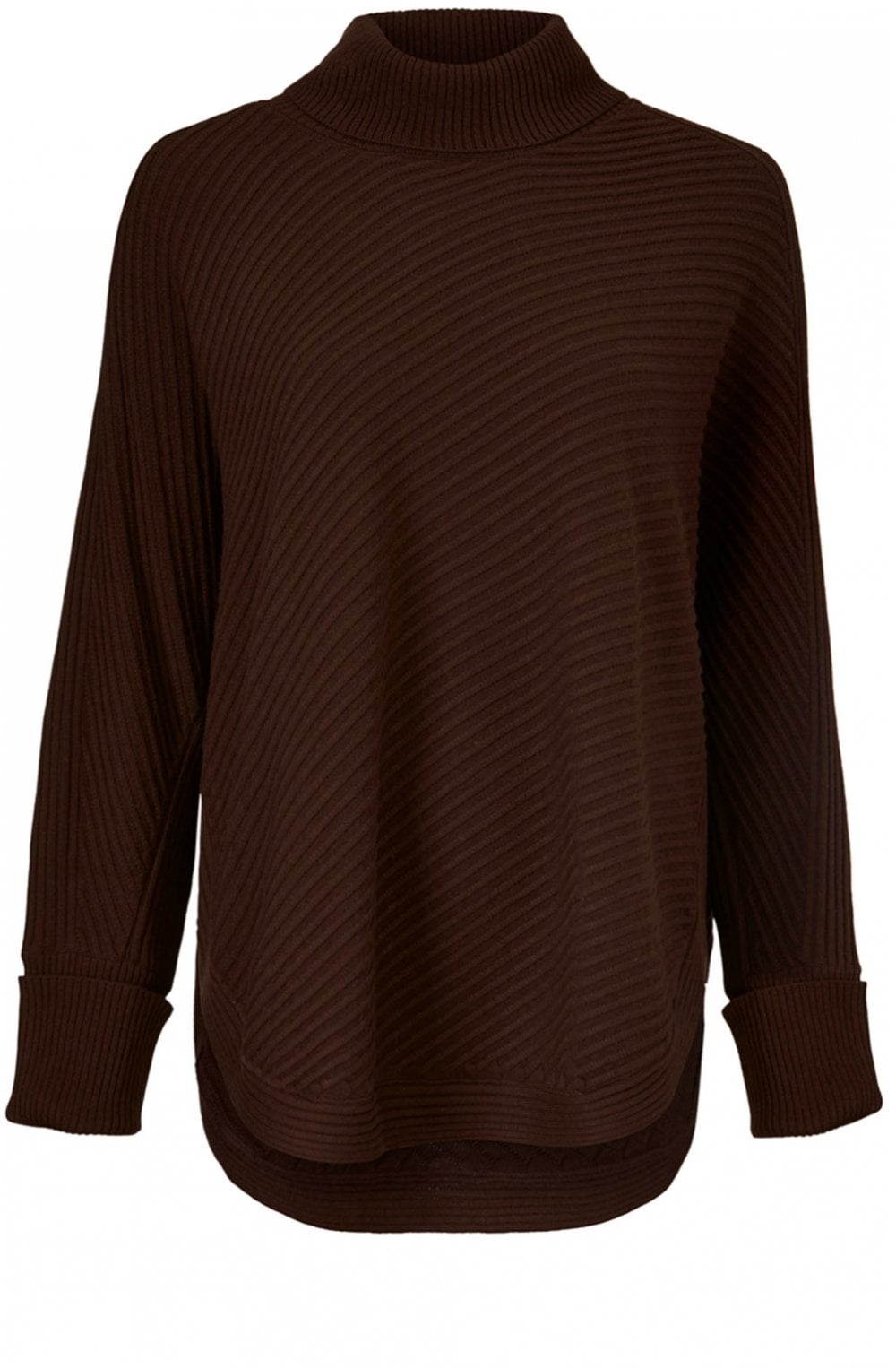 Gracia Coffee Ribbed Jumper