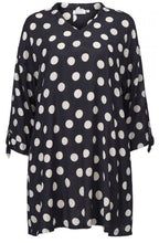 Grassa Black spotted patterned tunic