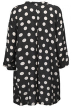 Grassa Black spotted patterned tunic