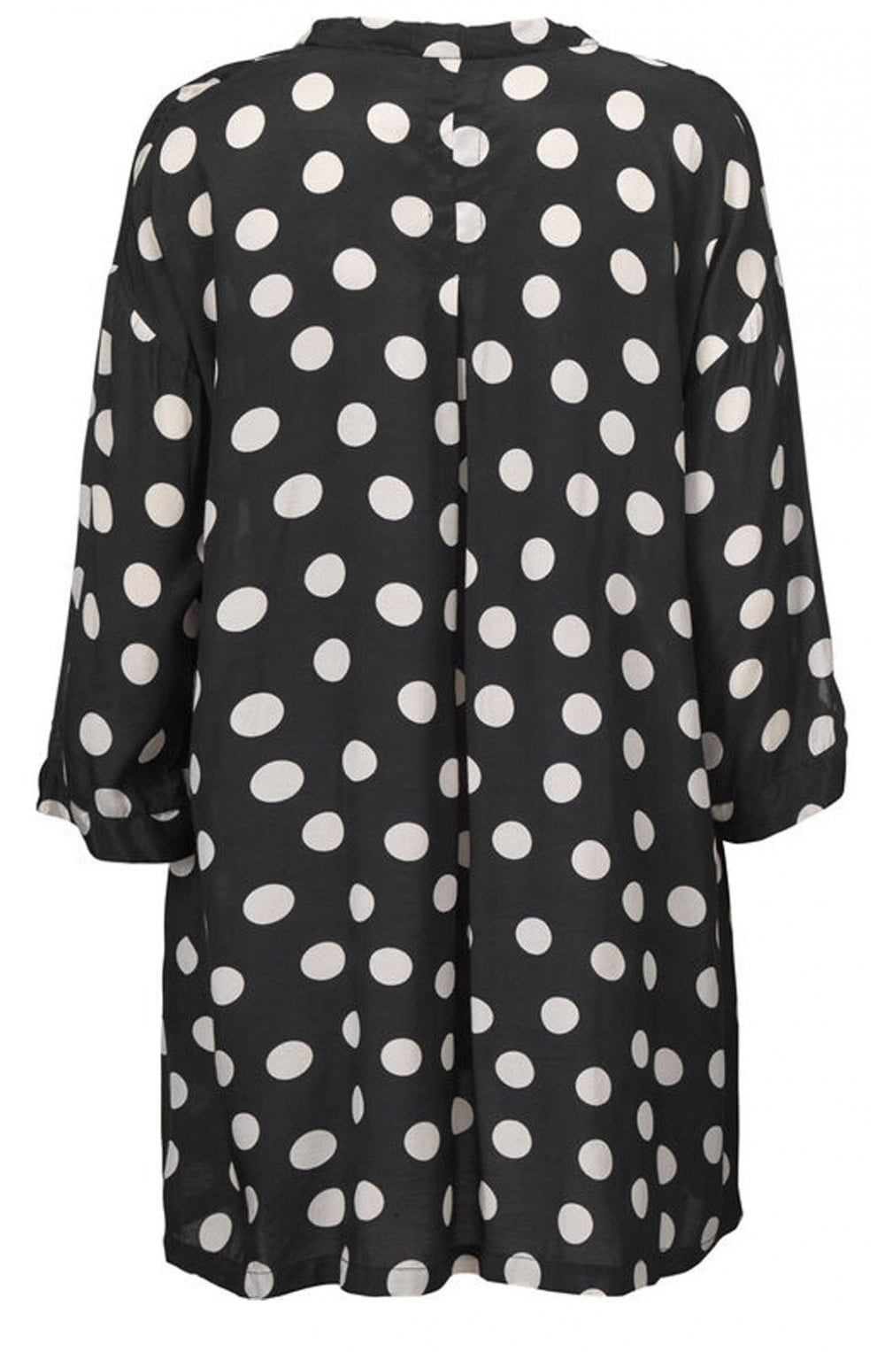 Grassa Black spotted patterned tunic