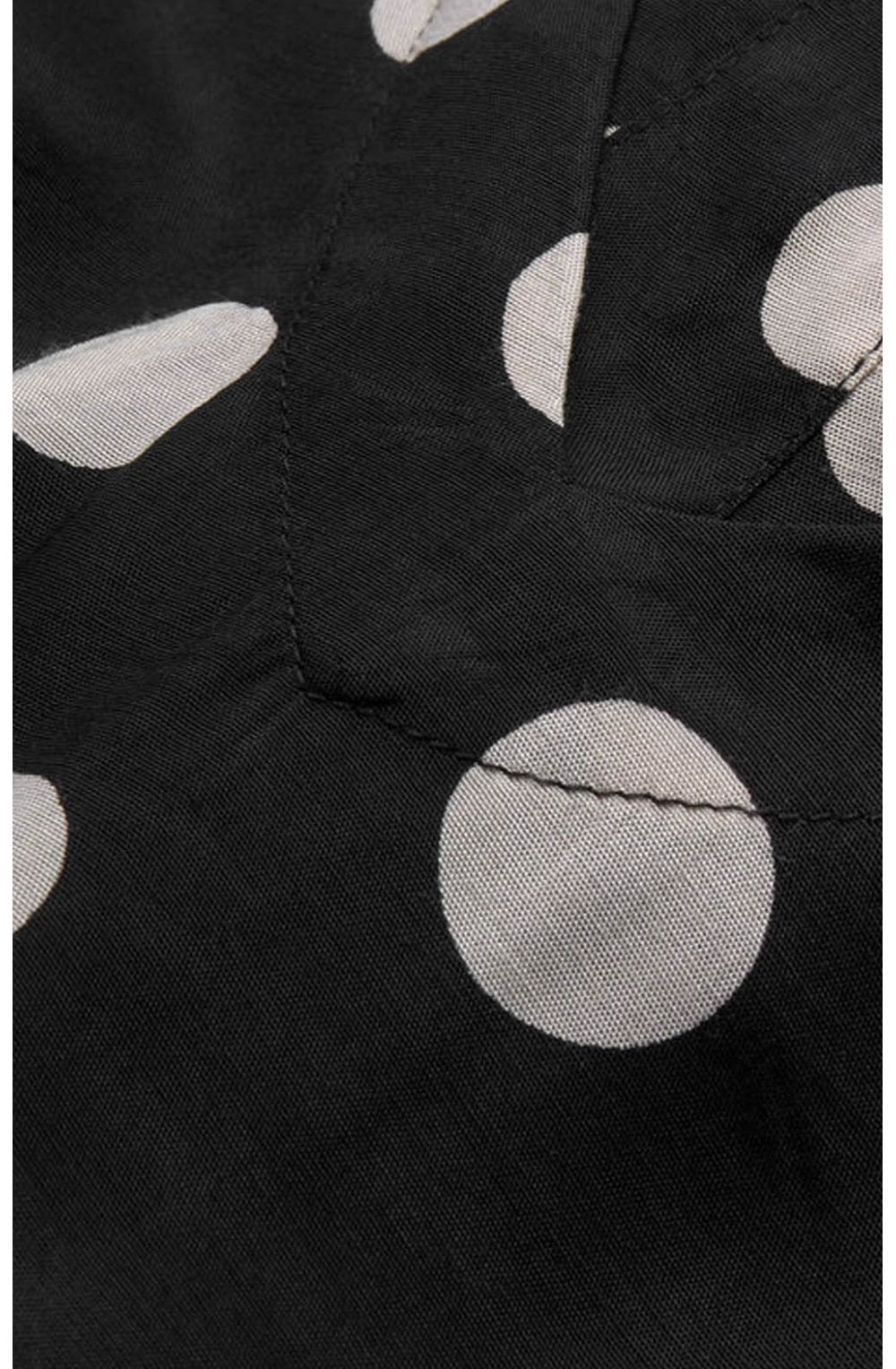 Grassa Black spotted patterned tunic