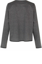 Grey Houndstooth Jersey Juanta Jacket