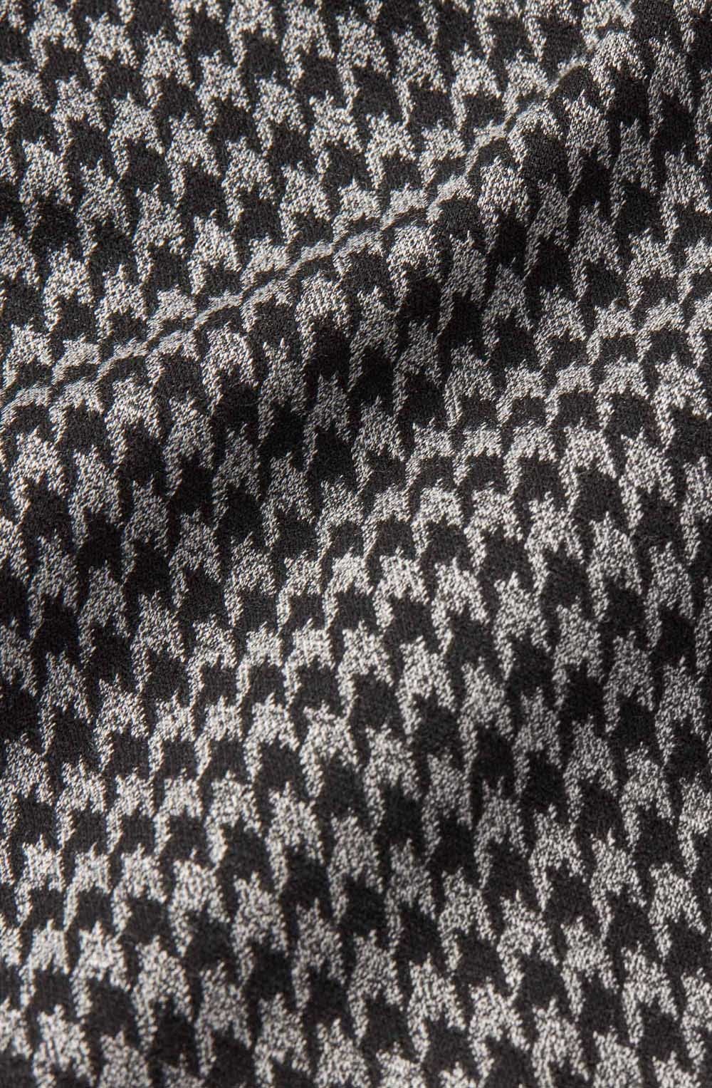 Grey Houndstooth Jersey Juanta Jacket