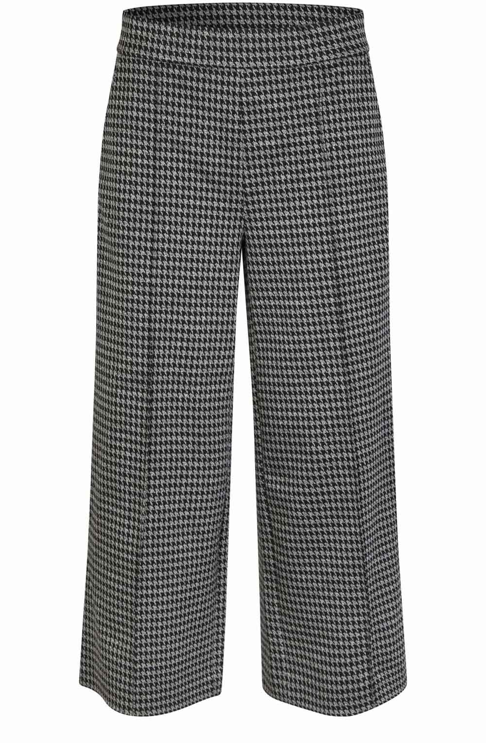 Grey Houndstooth Jersey Piana Culottes