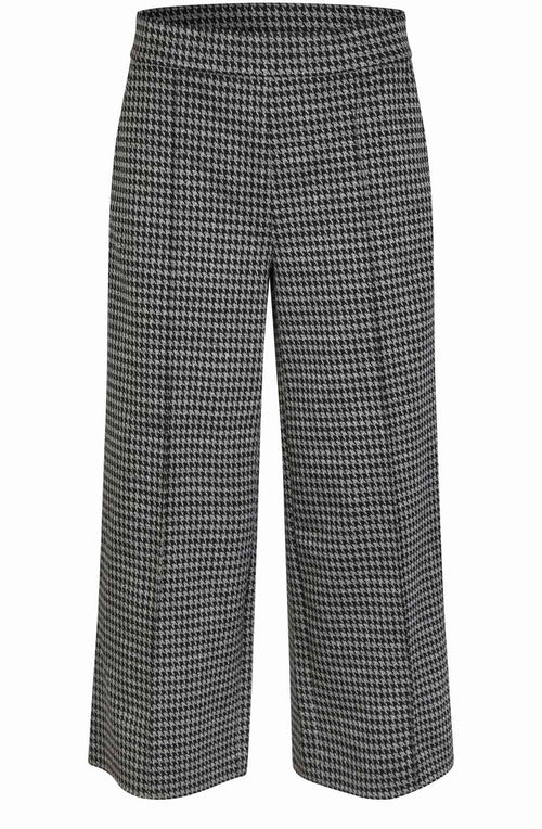 Grey Houndstooth Jersey Piana Culottes