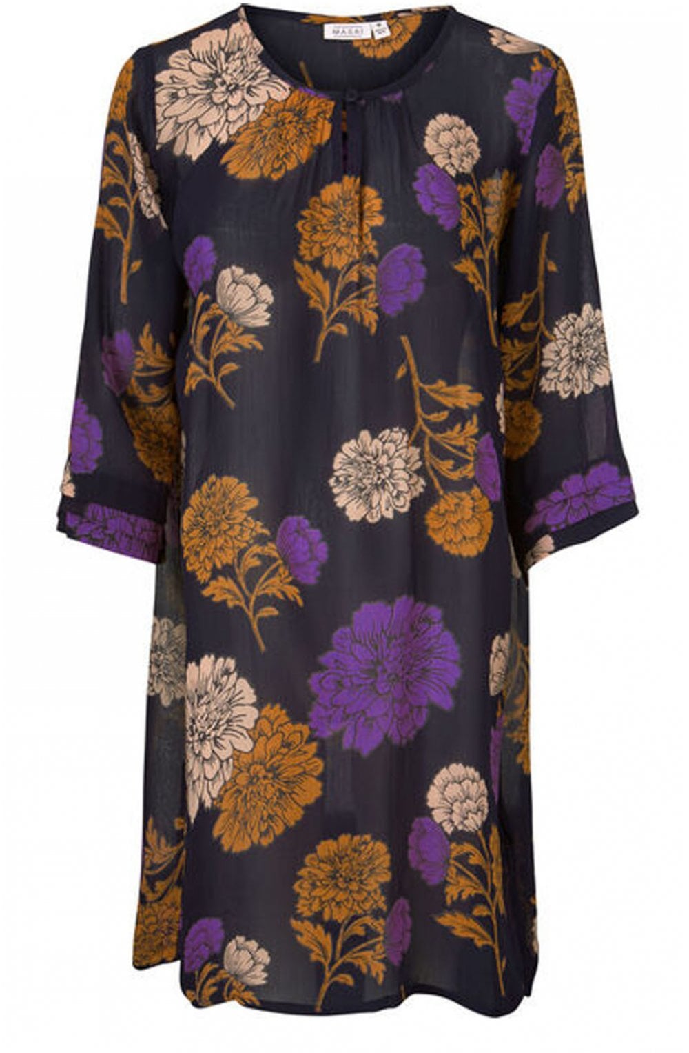 Grith Violet Floral Tunic