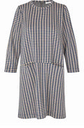 Grivans Incense and Blue Checked Tunic Dress