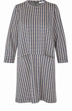 Grivans Incense and Blue Checked Tunic Dress