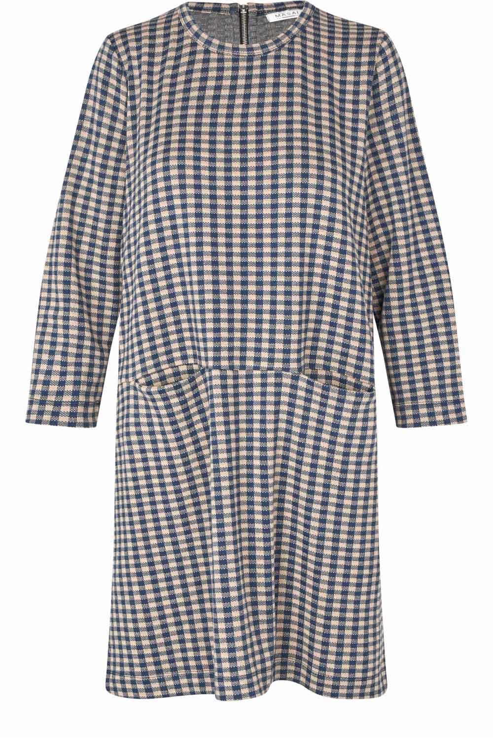 Grivans Incense and Blue Checked Tunic Dress