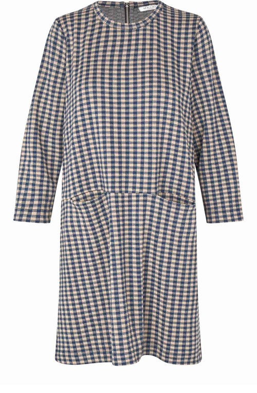 Grivans Incense and Blue Checked Tunic Dress