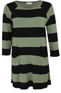 Grizelda Striped Jersey Tunic