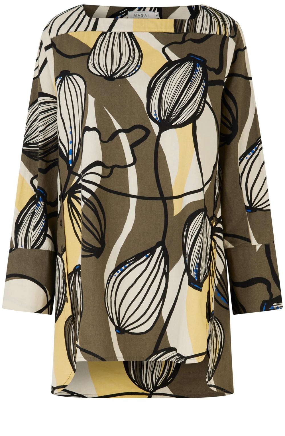 Gryba Raffia Square Neck Tunic
