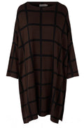 Gujanka Coffee Bean Oversized Jersey Tunic