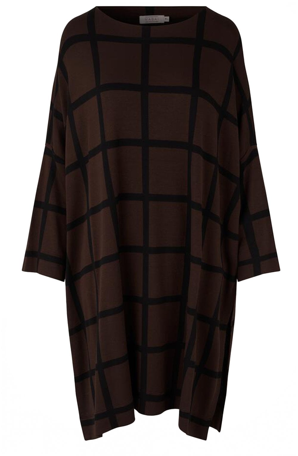 Gujanka Coffee Bean Oversized Jersey Tunic