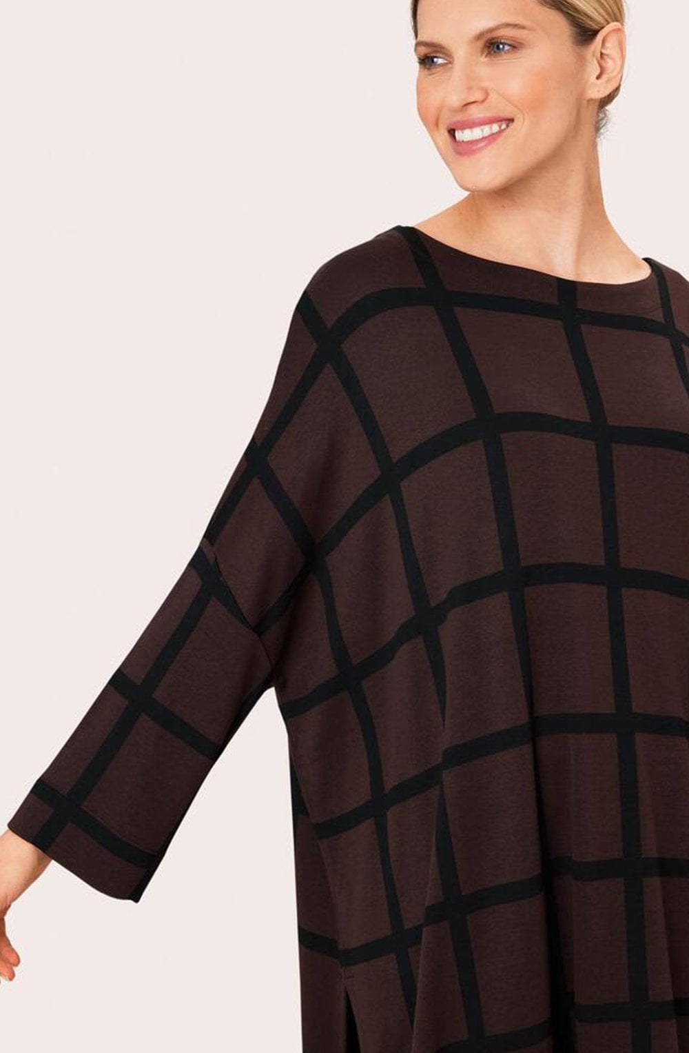 Gujanka Coffee Bean Oversized Jersey Tunic