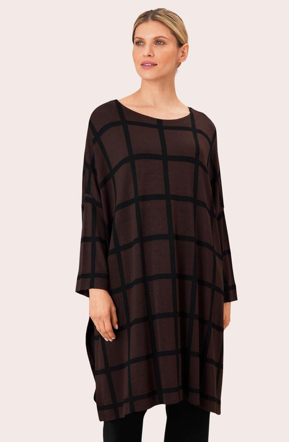 Gujanka Coffee Bean Oversized Jersey Tunic