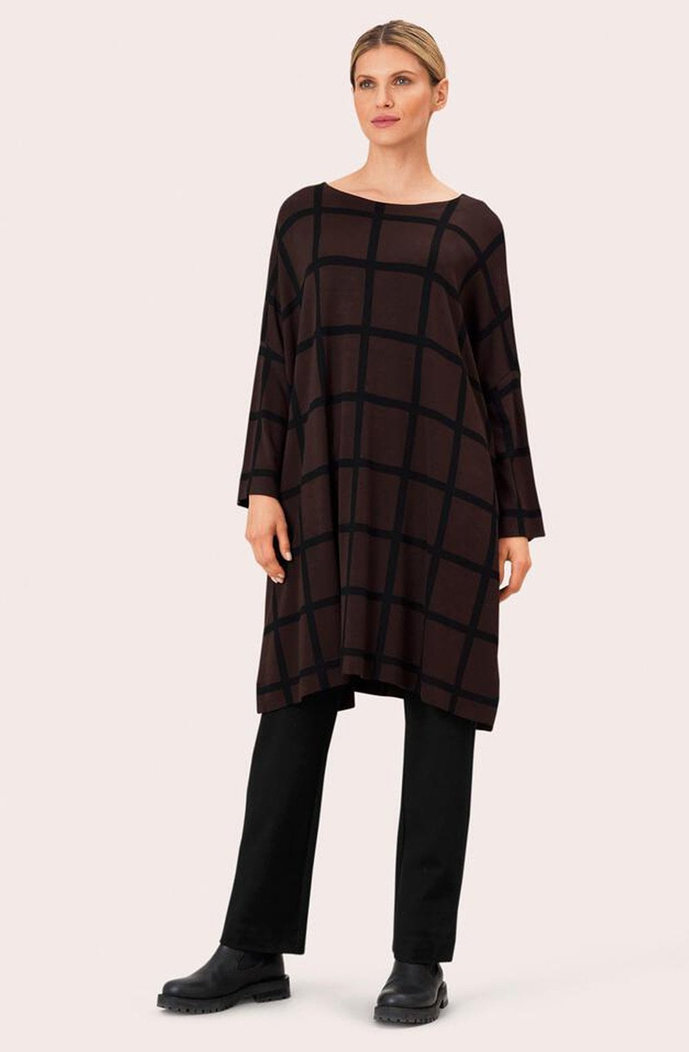 Gujanka Coffee Bean Oversized Jersey Tunic