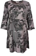 Gylana Grey Patterned Tunic