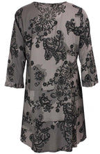 Gylana Grey Patterned Tunic