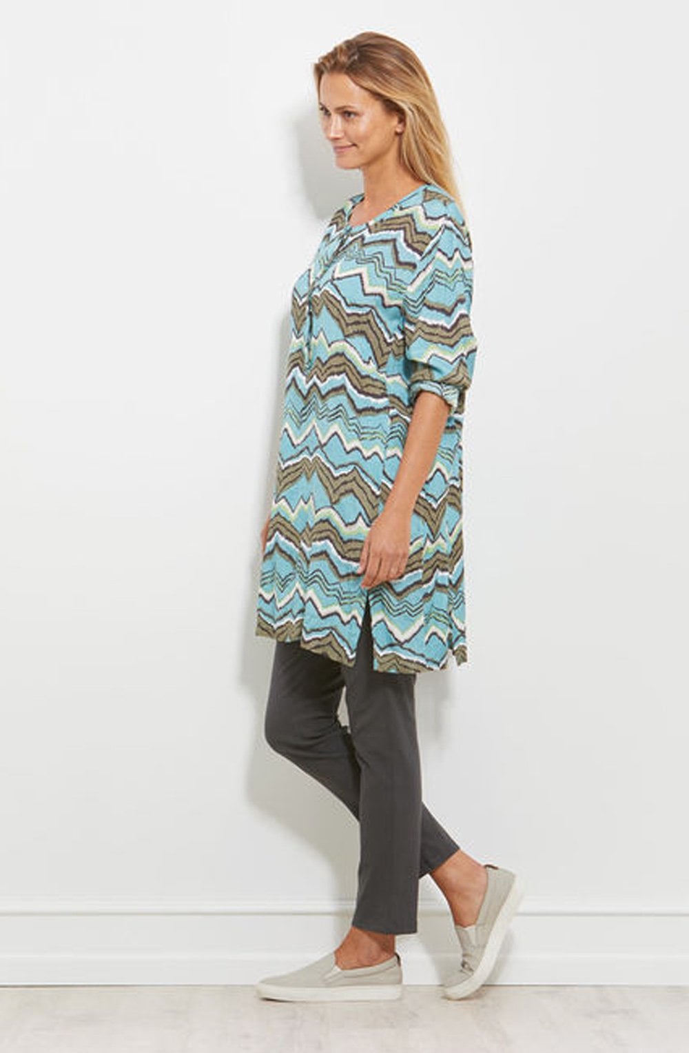 Gyvi Zig Zag Print Tunic