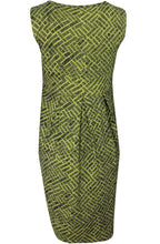 Hadas Lime Patterned Jersey dress