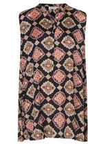 Halia Desert Sage Bold Print Sleeveless Top