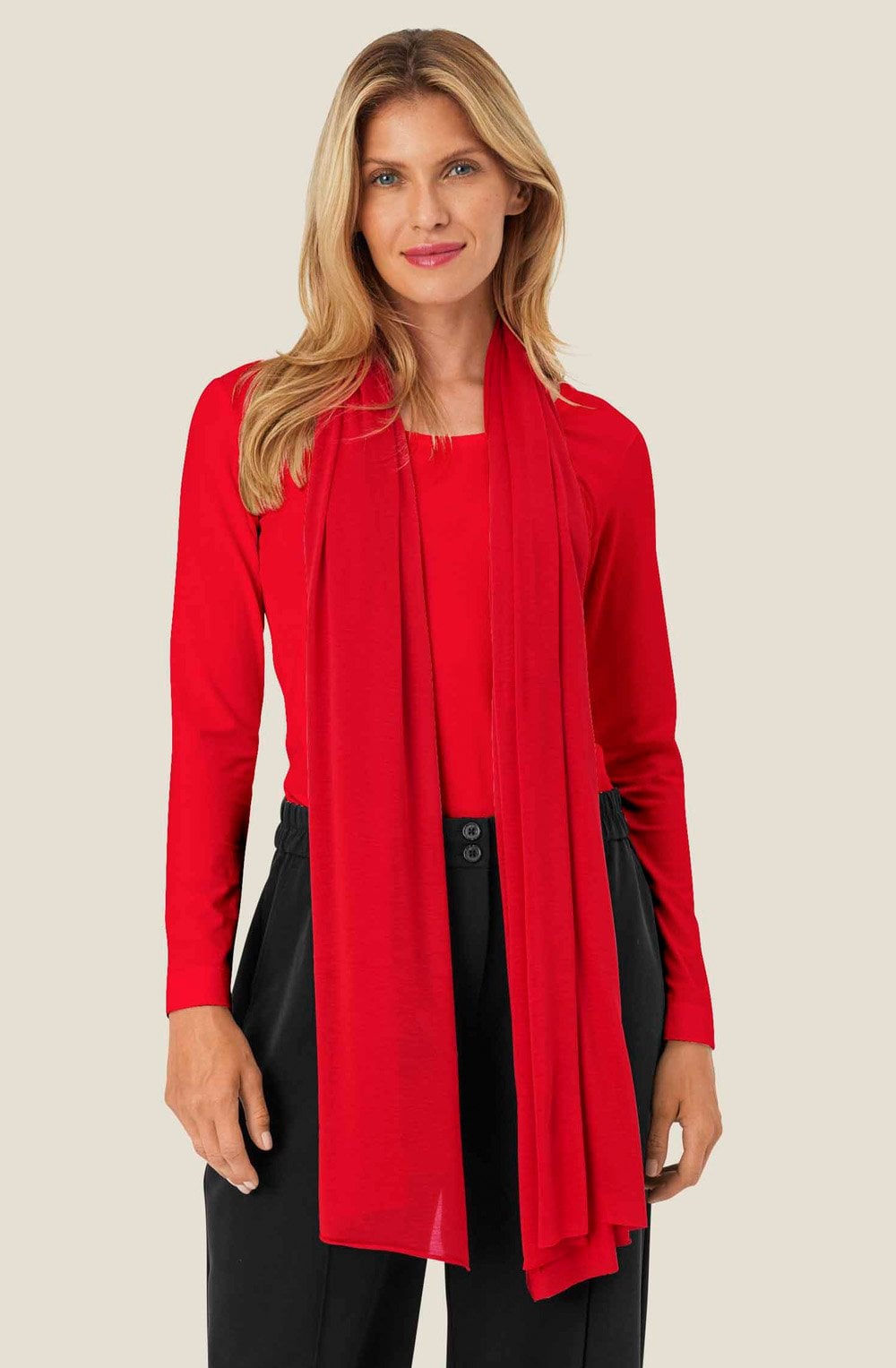 Haute Red Amega Scarf
