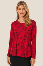 Haute Red Floral Badisna Top